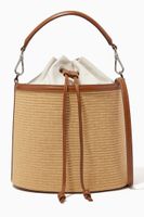 Carina Bucket Bag in Raffia