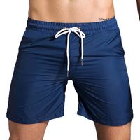 Mens Drawstring Quick-drying Breathable Casual Beach Shorts Fitness Jogging Sport Shorts