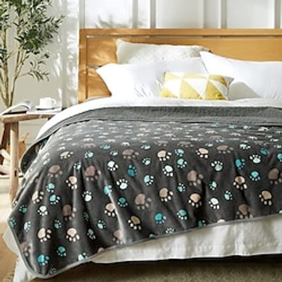 Waterproof Blanket and Throws Bed Cover Pet Blanket Fleece Blanket for Adults, Dogs, Cats or Any Pets, Soft Plush Reversible Throw Furniture Protector for Bed Couch Sofa Lightinthebox