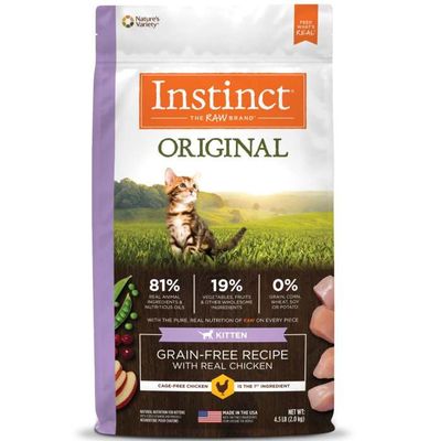 Instinct Original Grain Free Chicken Dry Kitten Food (4.5Lbs)