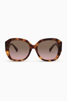 Oversized Square Frame VLOGO Acetate Sunglasses Oversized Square Frame VLOGO Acetate Sunglasses