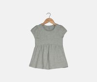 Toddler Girls Cap-Sleeves Dress  Gray - thumbnail