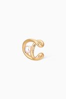 Pearl Initial Single Ear Cuff in 18kt Vermeil Pearl Initial Single Ear Cuff in 18kt Vermeil