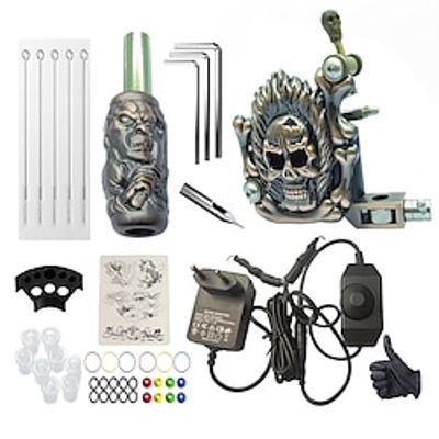 BaseKey Professional Tattoo Kit Tattoo Machine - 1 pcs Tattoo Machines, Professional Aluminum Alloy 16 W Coil Tattoo Machine Lightinthebox