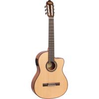 Valencia VC704CE Natural Classical Cutaway Guitar with Pickup - Includes Free Softcase