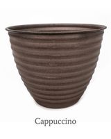 Robert Allen Woodsdale IronStone Plant Pot 10 Inch Cappucino