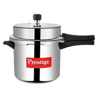 Prestige Popular Aluminium Pressure Cooker, 6 Ltr, Silver, MPP26100