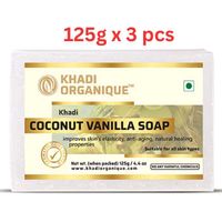 Khadi Organique Coconut Vanilla Soap 125G (Pack Of 3)