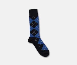 Classic Argyle Crew Socks  Navy