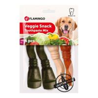 Flamingo Veggie Snack Toothpaste Mix Dog Treats 4pcs - 13Cm