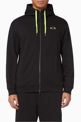 Neon Logo Fleece Jersey Hoodie Neon Logo Fleece Jersey Hoodie