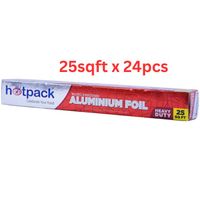 Hotpack Aluminum Foil Embossed 25sqft 24 Rolls - AF25SQFT