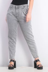 Womens Four Pocket Style Denim Jeans  Grey