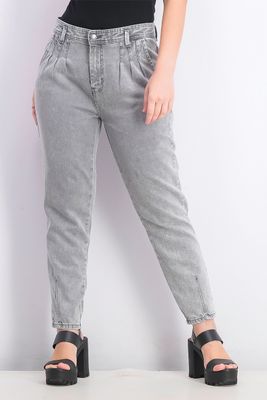 Womens Four Pocket Style Denim Jeans  Grey