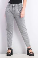 Womens Four Pocket Style Denim Jeans  Grey - thumbnail
