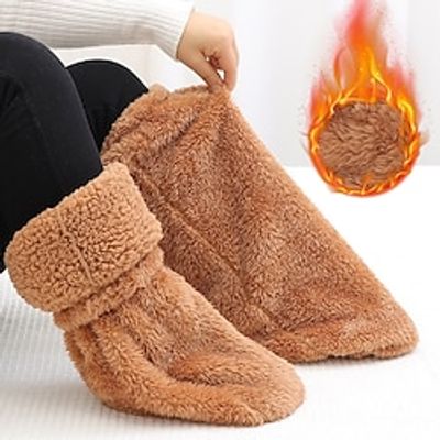 Thicker Warm Fuzzy Socks-Gifts for Women-Fluffy Athletic Plush Slipper Grip Socks Yoga Pilates Soft Warm Cozy Socks Lightinthebox