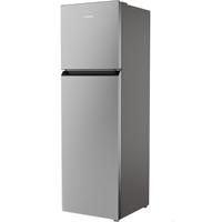 KROME 370L Top Mount Double Door Refrigerator Silver - KR-REF370T