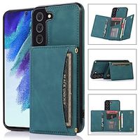 Phone Case For Samsung Galaxy Wallet Case S23 S22 S21 S20 Plus Ultra A32 Note 20 10 with Stand With Card Holder Shockproof Solid Colored PU Leather miniinthebox - thumbnail