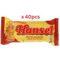 Hansel Mocha Sandwich Cream Filled Biscuits, 10 X 31G - Pack Of 1 Pack Of 40 (UAE Delivery Only)