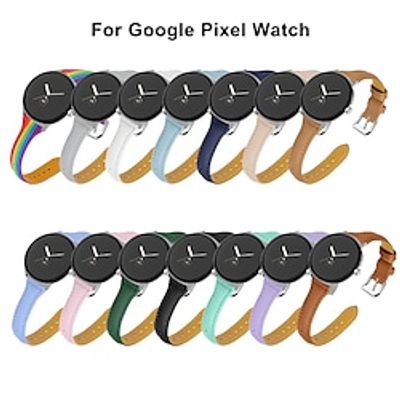 1 PCS Smart Watch Band Compatible with Google Pixel Watch Smartwatch Strap Adjustable Breathable Quick Release Leather Loop Replacement  Wristband Lightinthebox