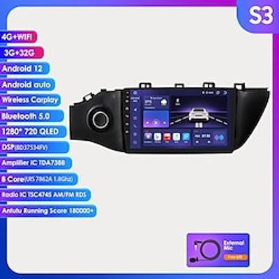 Android 12  Car Audio for KIA K2 RIO 4 2017-2019 Radio Navigation Multimedia Stereo Player Carplay Lightinthebox