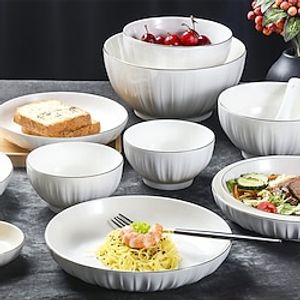 Kitchen Dinnerware Set, Plates, Dishes, Bowls, Chip Resistant and Scratch Resistant | Oven  Dishwasher  Microwave Safe Lightinthebox