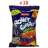 Jack N Jill Roller Coaster Potato Rings Cheese - 225 Gm Pack Of 18 (UAE Delivery Only) - thumbnail