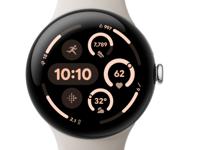 Google Pixel watch 3, 45MM With Fitbit Activity Tracking Heart Rate, Polished Silver Aluminum Case / Porcelain Active Band