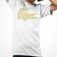 Men's Unisex Tee T shirt Hot Stamping Graphic Prints Animal Plus Size Print Short Sleeve Casual Tops Cotton Basic Fashion Designer Big and Tall White Lightinthebox - thumbnail