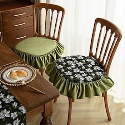 1pc Floral Printed Seat Cushion Suitable For Home Chair Pad miniinthebox 1pc Floral Printed Seat Cushion Suitable For Home Chair Pad miniinthebox