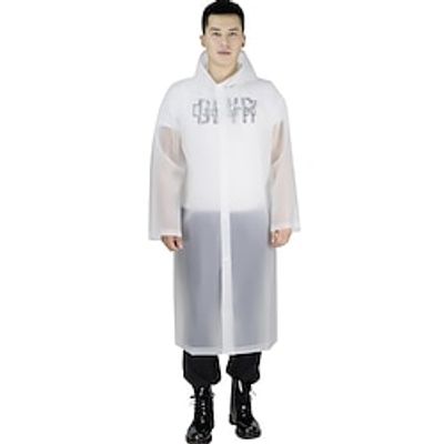 Travel Portable Raincoat Adult Outdoor Non Disposable Raincoat Men's And Women's Long Poncho For Light Mountain Climbing And Hiking miniinthebox