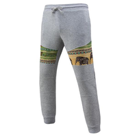 Mens National Style Printing Casual Pants Drawstring Sport Long Trousers