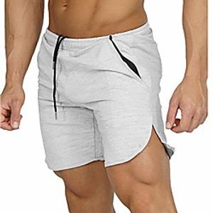 thwei athletic shorts zipper pocket workout elastic gym jogger casual shorts knee outfit shorts for men bodybuilding pants Lightinthebox