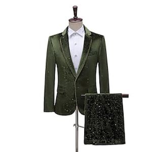 The Great Gatsby Gentleman Roaring 20s 1920s Pants Tuxedo Suits  Blazers Suit Trousers Men's Costume Vintage Cosplay Party Christmas Festival Coat Christmas miniinthebox
