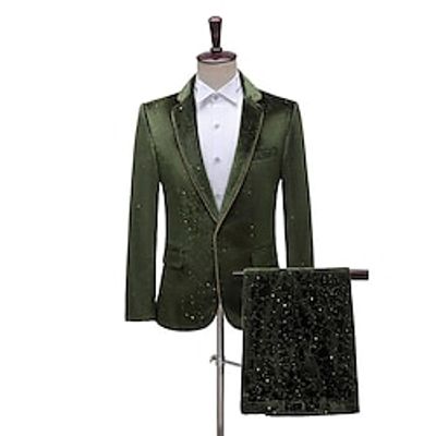The Great Gatsby Gentleman Roaring 20s 1920s Pants Tuxedo Suits  Blazers Suit Trousers Men's Costume Vintage Cosplay Party Christmas Festival Coat Christmas miniinthebox