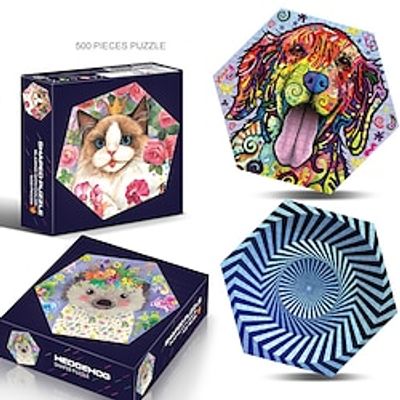 500 Adult Puzzle Pieces With Irregular Animal Patterns To Relieve Stress And Relieve Stress. Brainstorming Puzzle Toys For Parent-child Interaction Lightinthebox