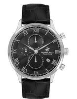 Beverly Hills Polo Club Men's JP15 Movement Watch, Multi Function Display and Leather Strap, Black - BP3371X.351