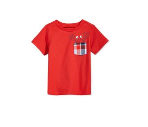 Print Cotton T-Shirt   Raging Red