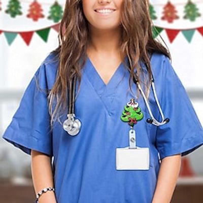 1pc Christmas Tree Santa Claus Christmas Fun Shaker Badge Reel, Goth Emo Retractable Name Card Badge Holder Reel with Alligator Clip Lightinthebox 1pc Christmas Tree Santa Claus Christmas Fun Shaker Badge Reel, Goth Emo Retractable Name Card Badge Holder Reel with Alligator Clip Lightinthebox