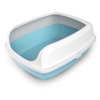 Pets Club Open Cat Toilet Semi-closed Anti-overflow Cat Litter Tray - 45X33X20cm - Blue