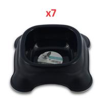 M-Pets Plastic Single Bowl Navy Blue 775ml (Pack of 7)