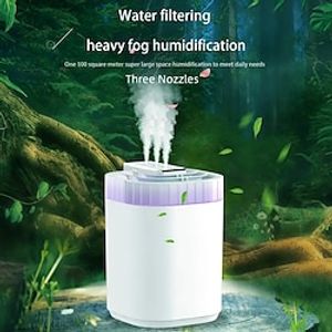 Silent Aroma Diffuser For Home 3L Large Capacity Three Nozzles.High Fog Volume Humidifier For Home Office Or Yoga Essential OilDiffuser Lightinthebox