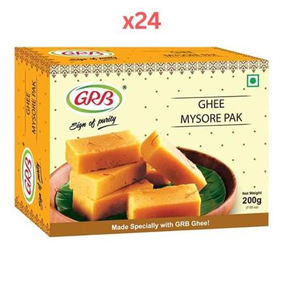 GRB Mysore Pak 200gm Pack of 24 GRB Mysore Pak 200gm Pack of 24