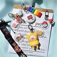 Cartoon Pattern Protective Sleeve For Apple AirTags Portable Bluetooth Tracker Cover Anti-Scratch Lightweight Protective Skin Cover for AirTages Key Finder Keychain Accessory miniinthebox - thumbnail