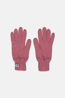 Girls Plain Gloves  Pink - thumbnail