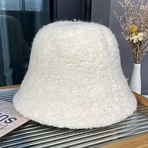 Hats Headwear Polyester Bowler  Cloche Hat Bucket Hat Fedora Hat Casual Holiday Retro Elegant With Pure Color Splicing Headpiece Headwear Lightinthebox