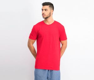 Mens Fleck Crew T-Shirt  Red
