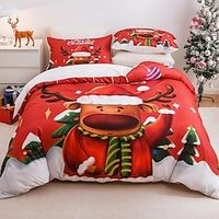 Bedding 3D Christmas Series Digital Printing Three Piece Set miniinthebox - thumbnail