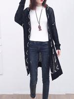 Casual Hollow Mesh knitted Cardigans