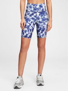 GapFit 9&#34; High Rise Blackout Bike Shorts